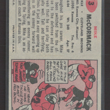 1957 Topps Mike McCormack #3