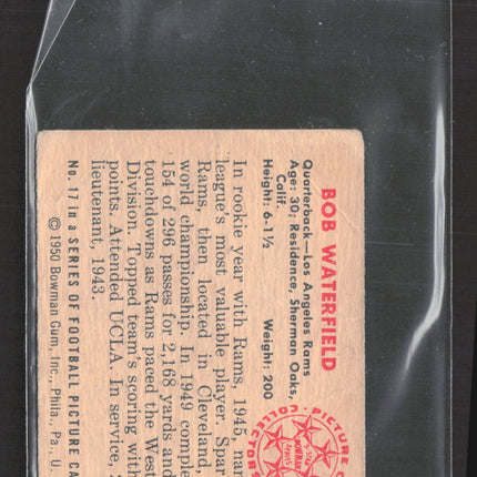 1950 Bowman Bob Waterfield #17