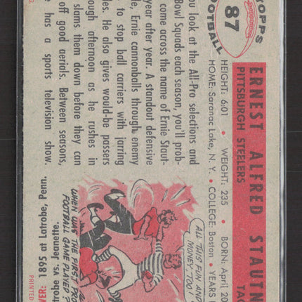 1956 Topps Ernie Stautner #87