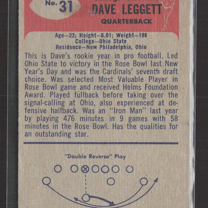 1955 Bowman Dave Leggett #31