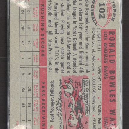 1956 Topps Ron Waller #102