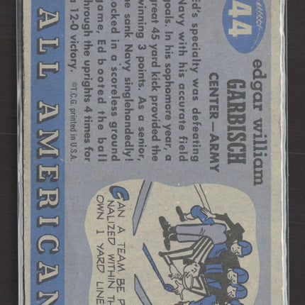 1955 Topps All-American Ed Garbisch #44