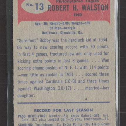 1955 Bowman Bob Walston #13