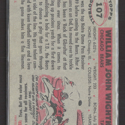 1956 Topps Bill Wightkin #107