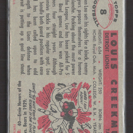 1956 Topps Lou Creekmur #8
