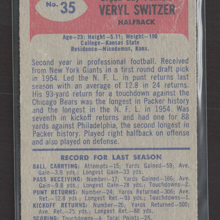 1955 Bowman Veryl Switzer #35