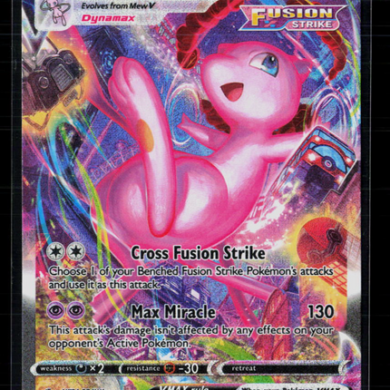 Pokemon 2022 Fusion Strike Mew VMAX SAR #269/264