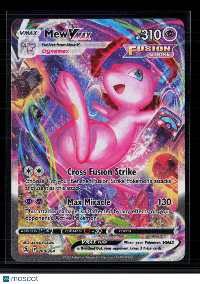 Pokemon 2022 Fusion Strike Mew VMAX SAR #269/264