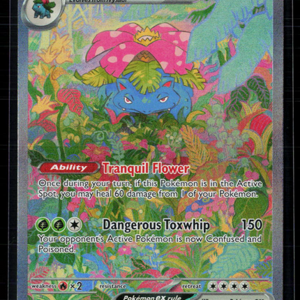 Pokemon 2023 Scarlet & Violet 151 Venusaur EX SAR #198/165