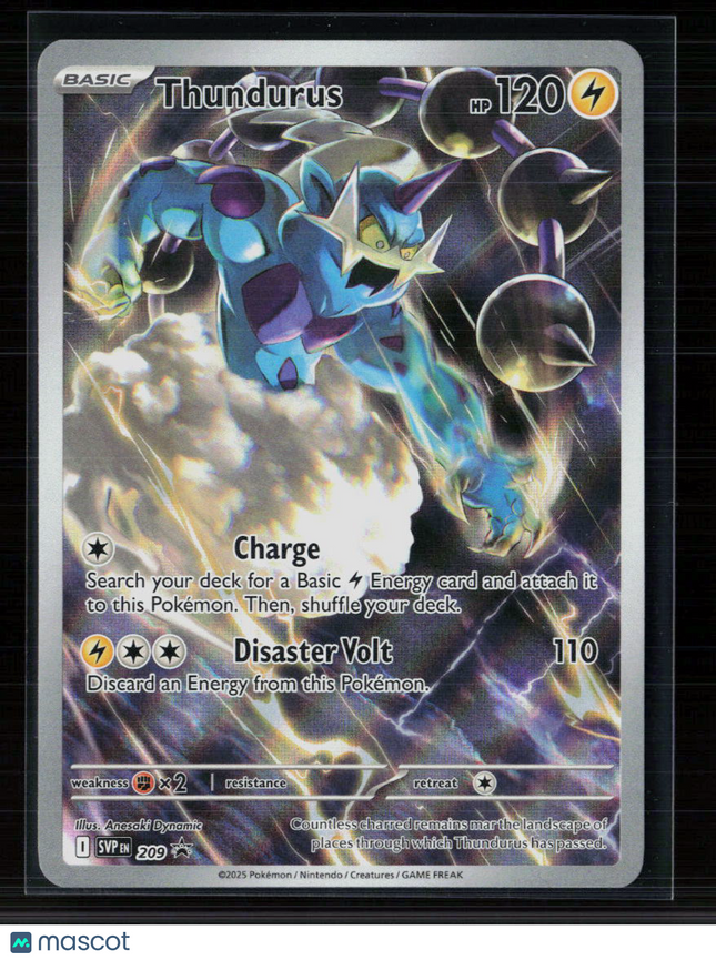 Pokemon 2025 Scarlet & Violet Promos Thundurus FA #SVP EN 209