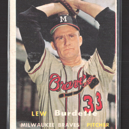 1957 Topps Lew Burdette #208