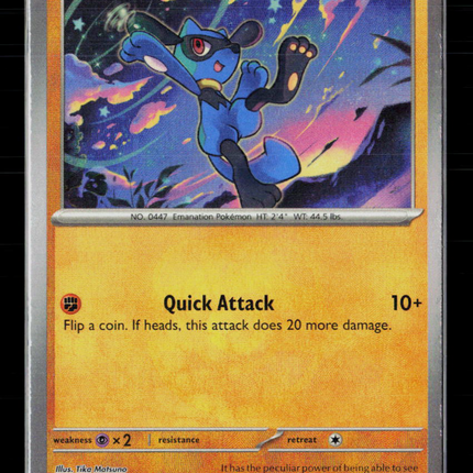 Pokemon 2025 Scarlet & Violet White Flare Riolu #50/131 Masterball