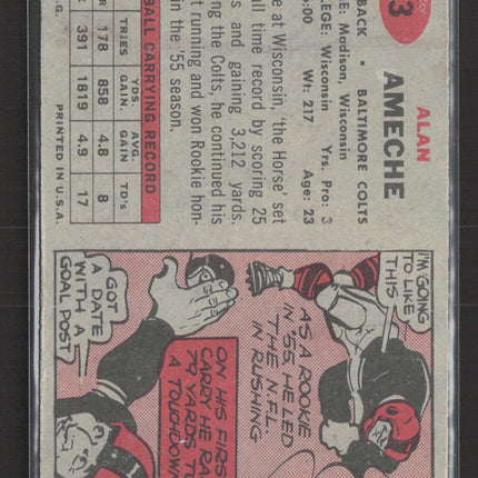 1957 Topps Alan Ameche #53