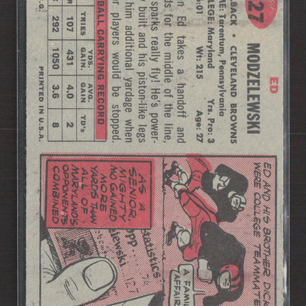 1957 Topps Ed Modzelewski #127