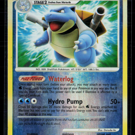 Pokemon 2007 Secret Wonders Blastoise Reverse Holo #2/132
