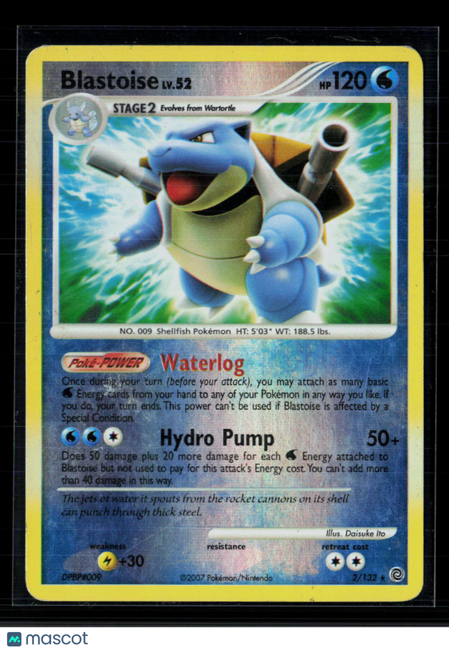 Pokemon 2007 Secret Wonders Blastoise Reverse Holo #2/132
