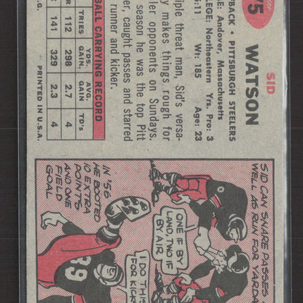 1957 Topps Sid Watson #75