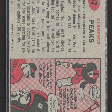 1957 Topps Clarence Peaks #37
