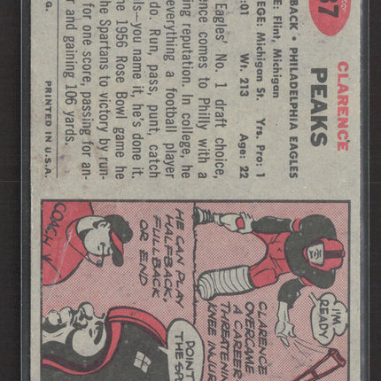 1957 Topps Clarence Peaks #37