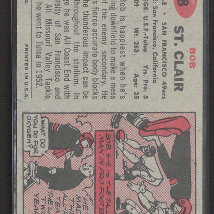1957 Topps Bob St. Clair #18