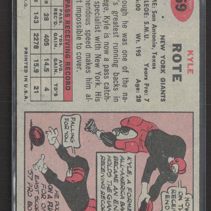 1957 Topps Kyle Rote #59