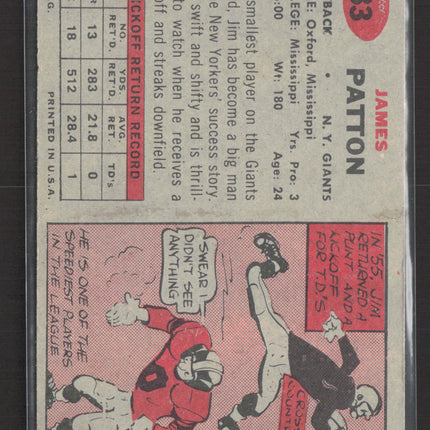 1957 Topps Jim Patton #83