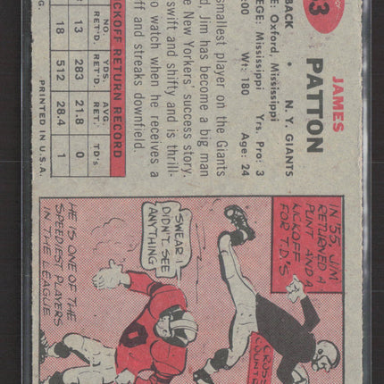 1957 Topps Jim Patton #83