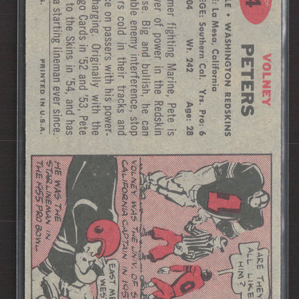 1957 Topps Volney Peters #84