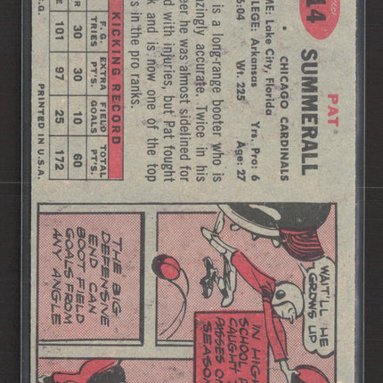 1957 Topps Pat Summerall #14