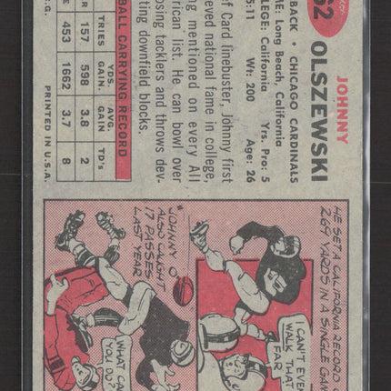 1957 Topps Johnny Olszewski #62