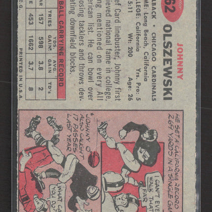 1957 Topps Johnny Olszewski #62