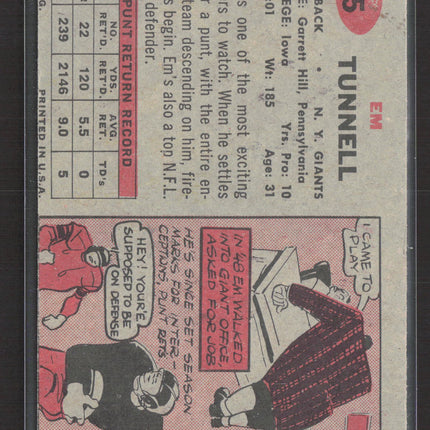 1957 Topps Emlen Tunnell #35