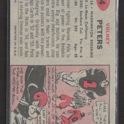 1957 Topps Volney Peters #84