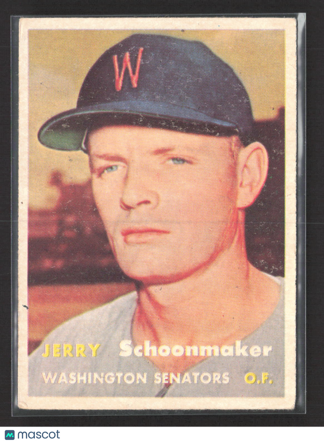 1957 Topps Jerry Schoonmaker #334