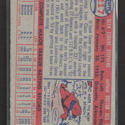 1957 Topps Gene Stephens #217