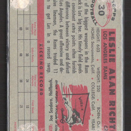 1956 Topps Les Richter #30