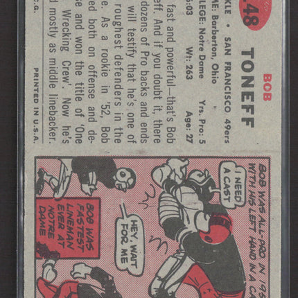 1957 Topps Bob Toneff #148