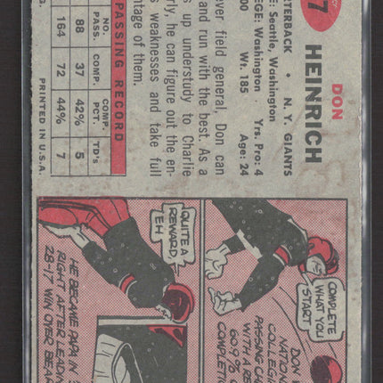 1957 Topps Don Heinrich #47
