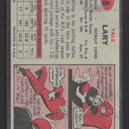 1957 Topps Yale Lary #68