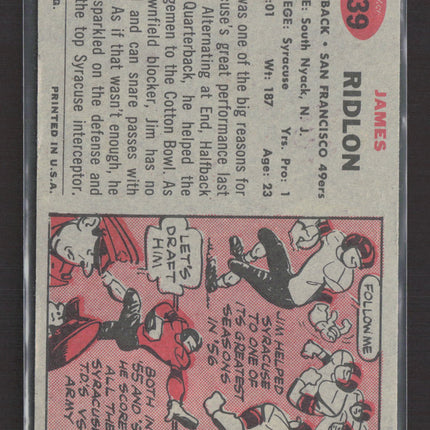 1957 Topps Jim Ridlon #139