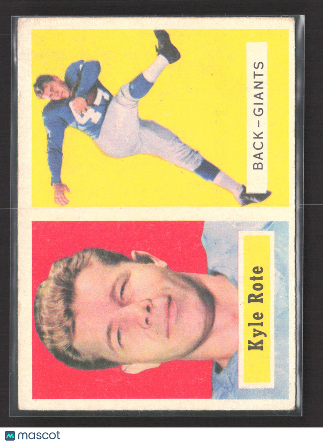 1957 Topps Kyle Rote #59