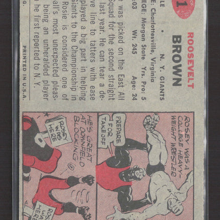 1957 Topps Roosevelt Brown #11
