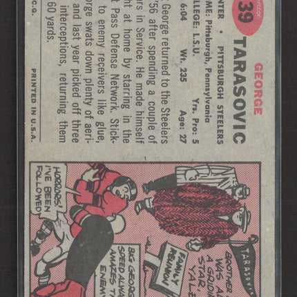 1957 Topps George Tarasovic #39