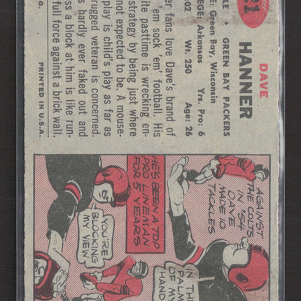 1957 Topps Dave Hanner #21
