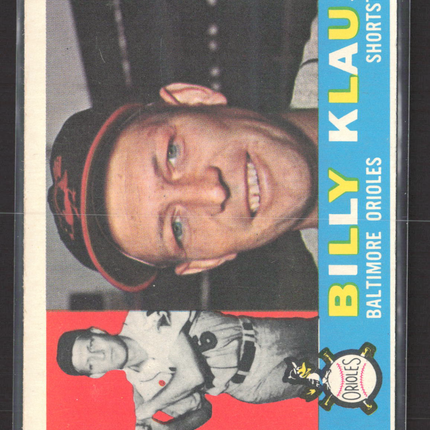 1960 Topps Billy Klaus #406