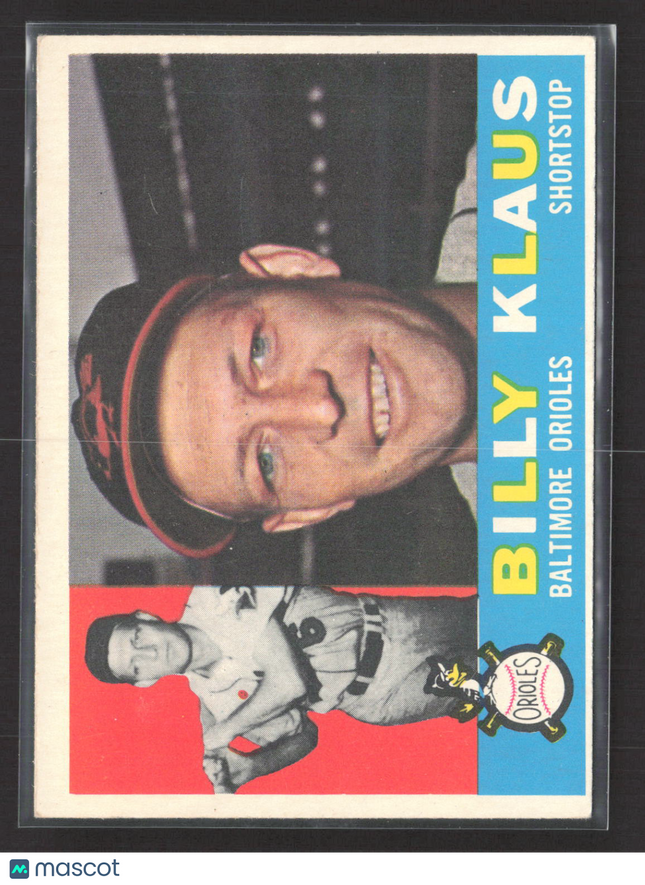 1960 Topps Billy Klaus #406