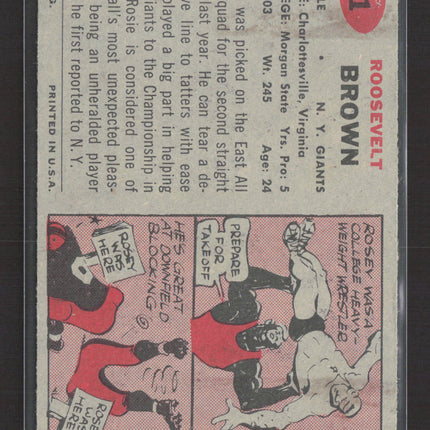 1957 Topps Roosevelt Brown #11