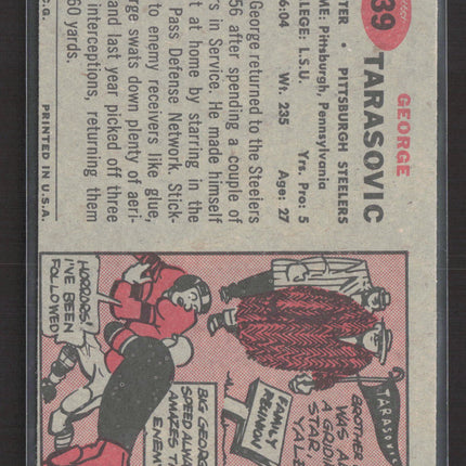 1957 Topps George Tarasovic #39