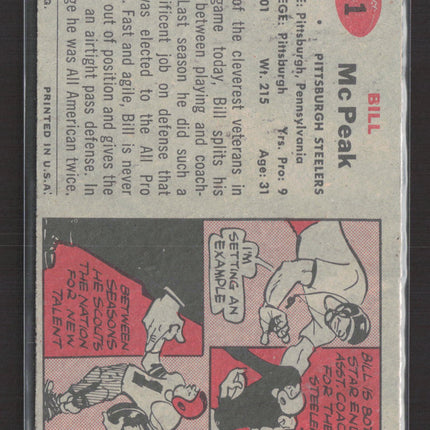 1957 Topps Bill McPeak #51