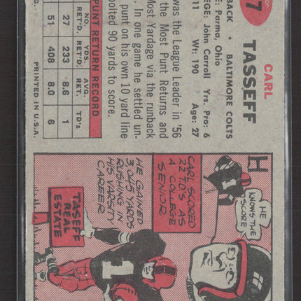 1957 Topps Carl Tasseff #77